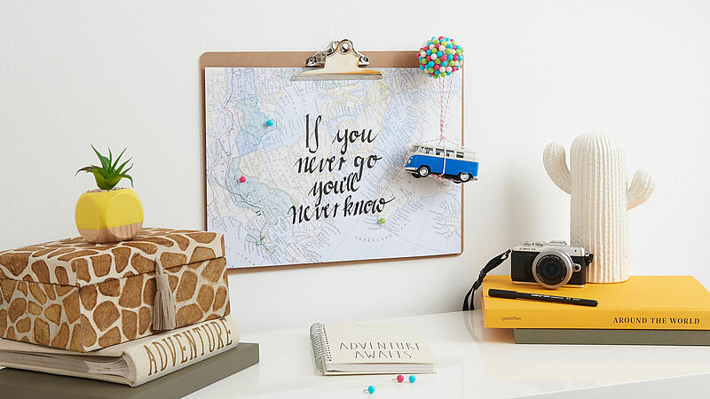 Decorative wall map