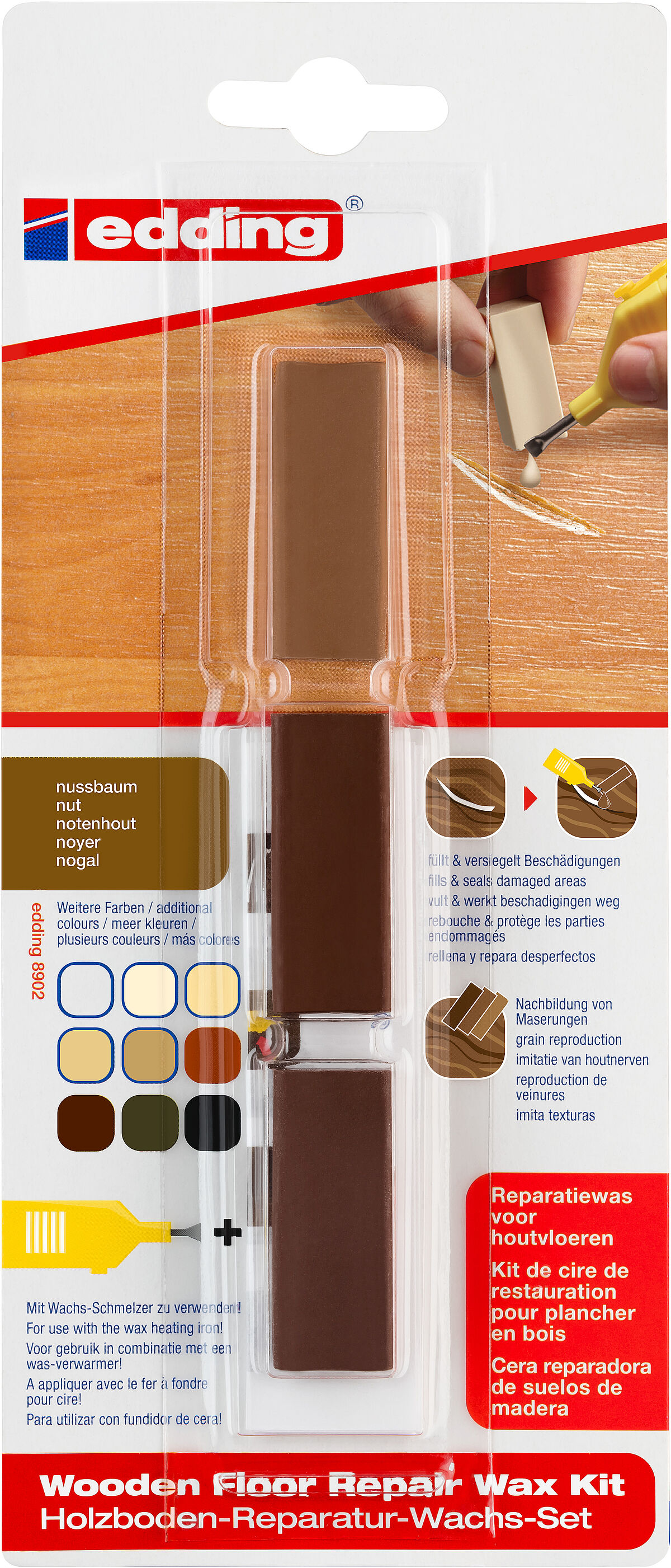 edding 8902 wooden floor repair wax kit
