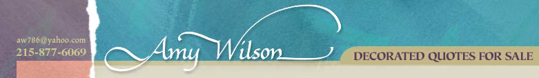 amy wilson-portfolio-decorated quotes for sale